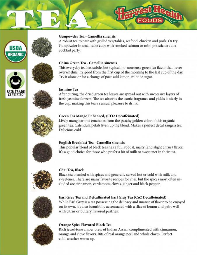 Organic Fair Trade Bulk Tea